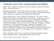 Tablet Screenshot of gamersafe.com